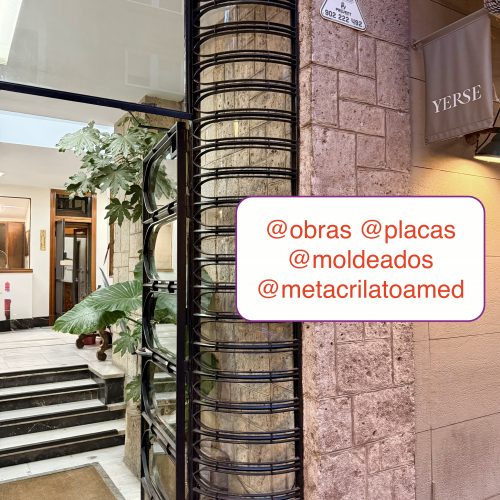 Trabajos y obras Metacrilato a medida moldeados y placas a medida